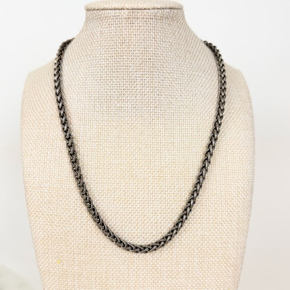 Wheat Chain Silver Tone Wheat-style Silvery Chain